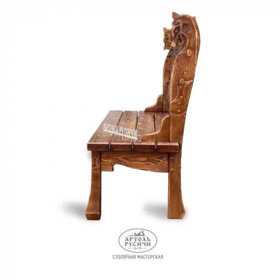 Комплект дизайнерской мебели премиум-класса из массива дерева «Драккар»